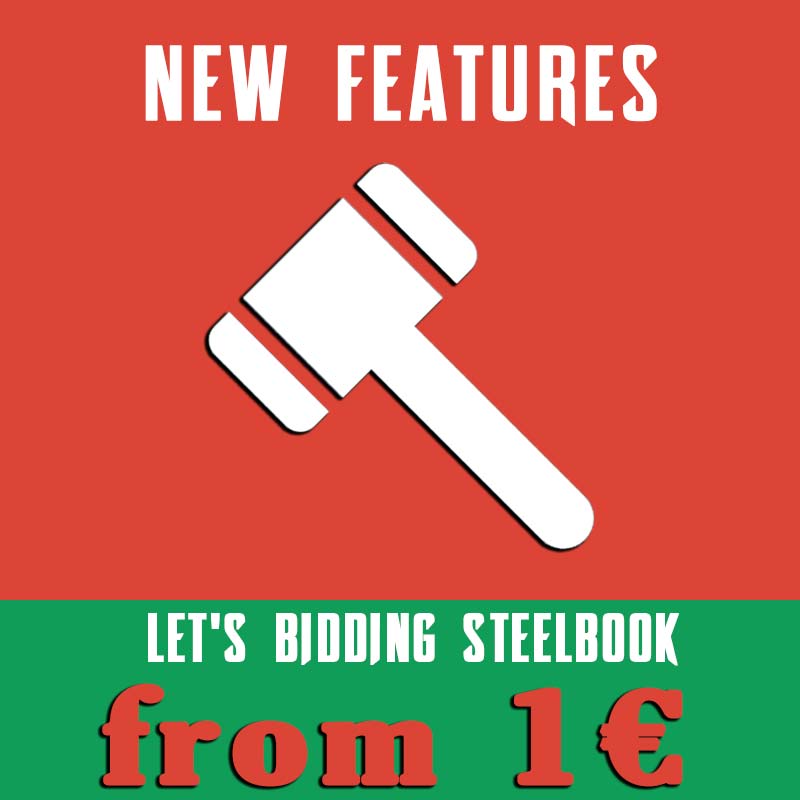 New features in 2025 - Auction - Let's bidding steelbook from €1 [Janu ...