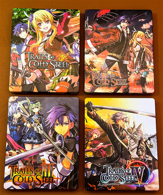 Legend of Heroes: Trails factory of Cold Steel 1 and 2 LE Steelbooks