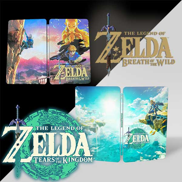 The Legend of Zelda Switch Steelbooks Bundle: Tears of the Kingdom + Breath Of The Wild | FantasyBox